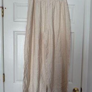 Elegant Cream Women's linen pants